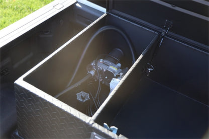 Dee Zee 62-Gallon Black Brite-Tread Aluminum Transfer Tank & Tool Box Combo, part DZ 92847TB