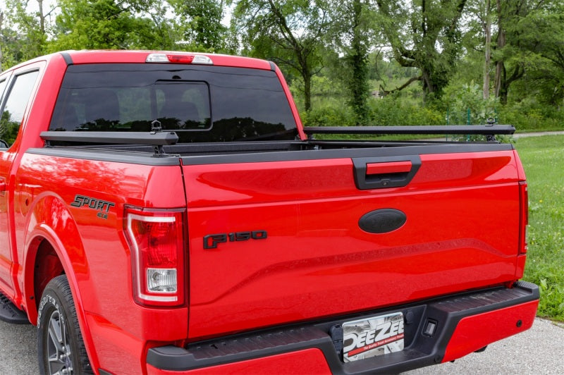 Dee Zee Hex Series Textured Black Aluminum Truck Bed Side Rails for 2004-2023 Ford F-150/Super Duty, part DZ 99709TB