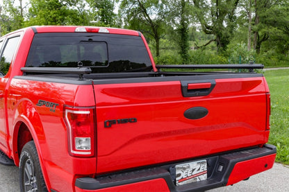 Dee Zee Hex Series Textured Black Aluminum Truck Bed Side Rails for 2004-2023 Ford F-150/Super Duty, part DZ 99709TB
