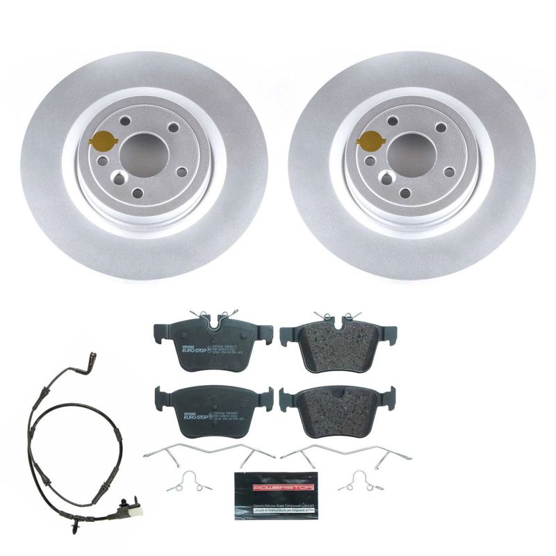 Power Stop 17-20 Jaguar XE Rear Euro-Stop Brake Kit PowerStop
