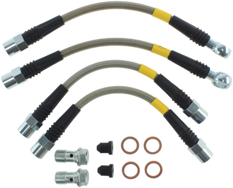 StopTech 98-05 VW Passat Rear Stainless Steel Brake Line Kit Stoptech