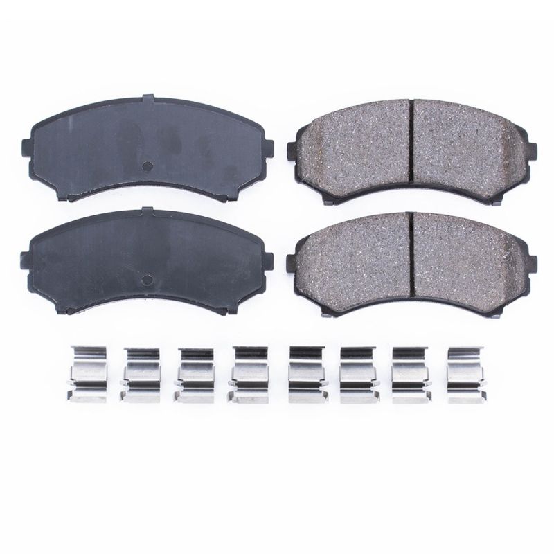 Power Stop 2002 Honda Passport Front Z17 Evolution Ceramic Brake Pads w/Hardware PowerStop