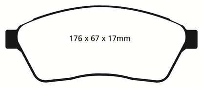 EBC YellowStuff Front Brake Pads - DP41859R EBC