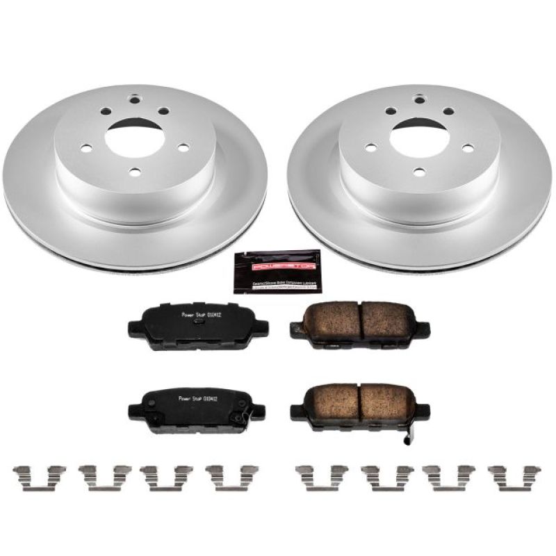 Power Stop 08-12 Infiniti EX35 Rear Z17 Evolution Geomet Coated Brake Kit PowerStop