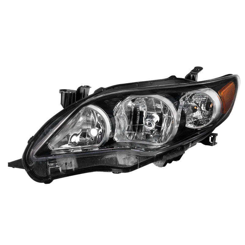 xTune Toyota Corolla 11-13 S XRS Driver Side Headlights - OEM Left - Black HD-JH-TCO11-OE-BK-L SPYDER