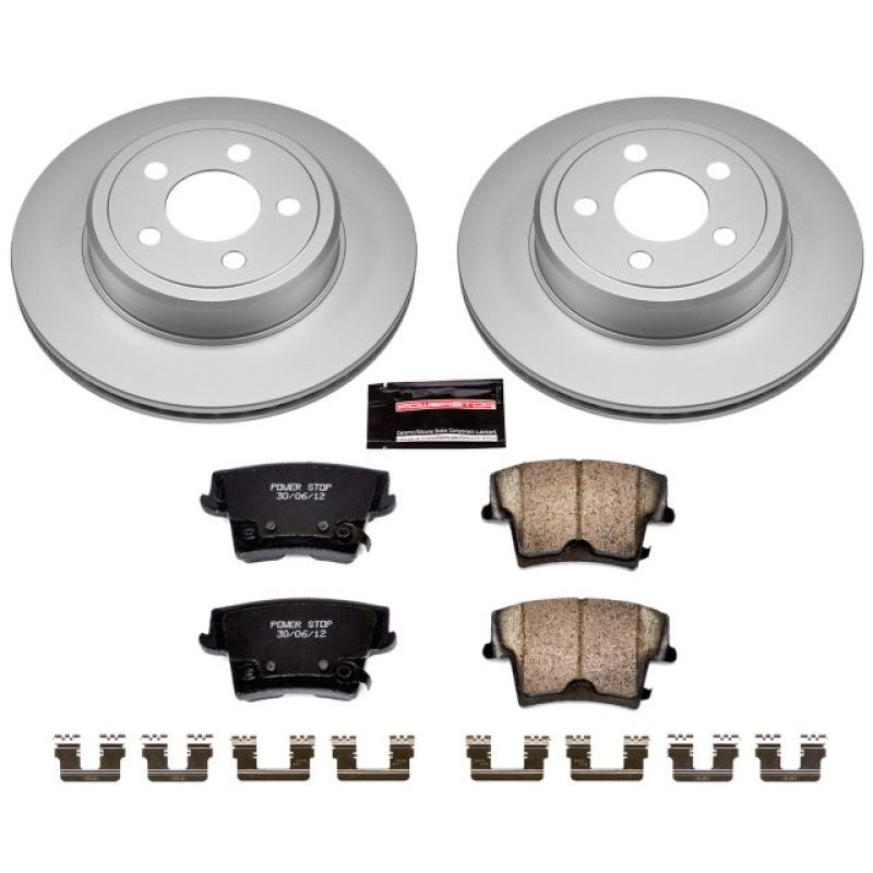 Power Stop 05-19 Chrysler 300 Rear Z17 Evolution Geomet Coated Brake Kit PowerStop