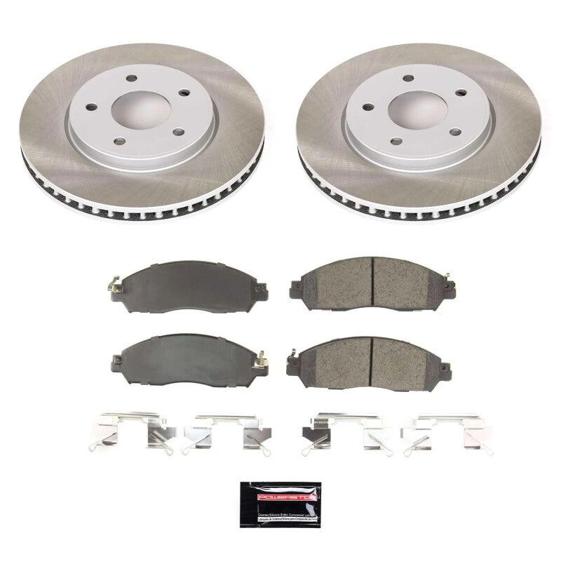Power Stop 18-24 Nissan LEAF Front Semi-Coated Rotor Kit PowerStop