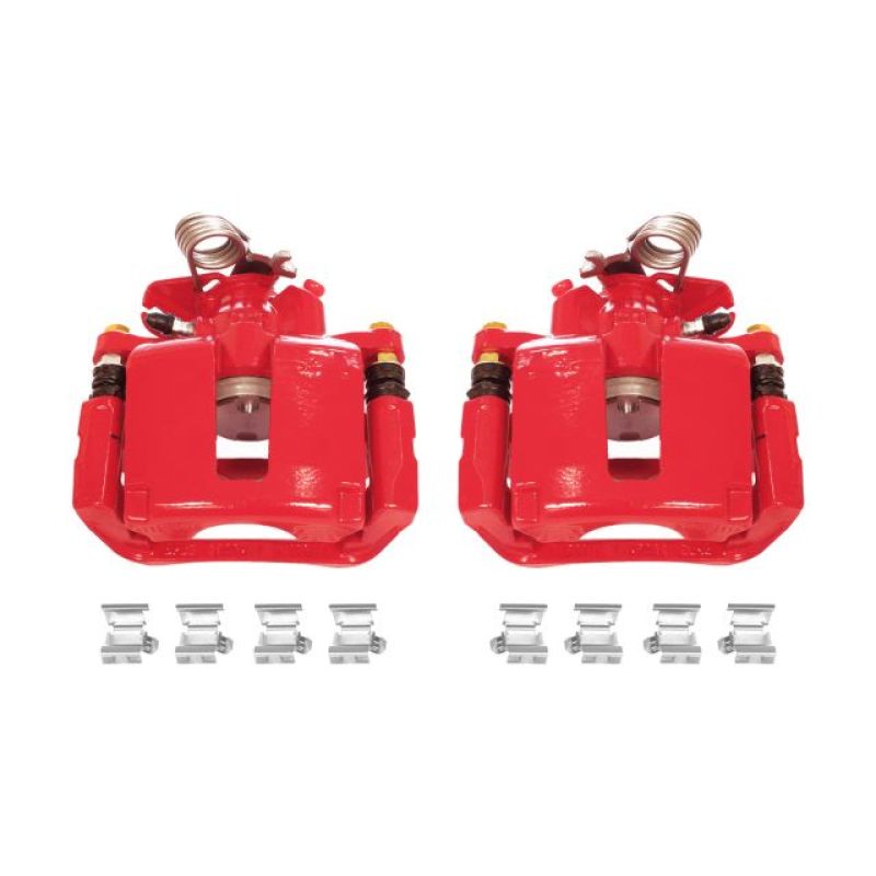 Power Stop 13-17 Ford Explorer Rear Red Calipers w/Brackets - Pair PowerStop