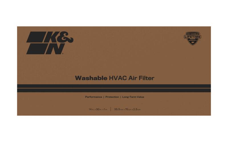 K&N HVAC Filter 14 X 30 X 1 Merv 8