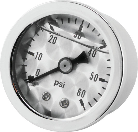 Bikers Choice Metallic Face Oil Pressure Gauge 0-60 Psi 1/8 NPT - 210076