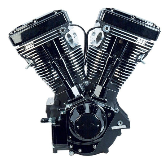S&S Cycle 84-99 BT V111 Black Edition Longblock Engine - 585 Cams - 310-0829