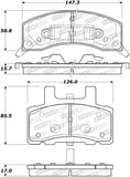 StopTech Premium Ceramic Brake Pads - 308.03700