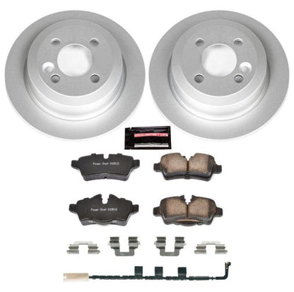 Power Stop 07-10 Mini Cooper Rear Z23 Evolution Sport Coated Brake Kit PowerStop