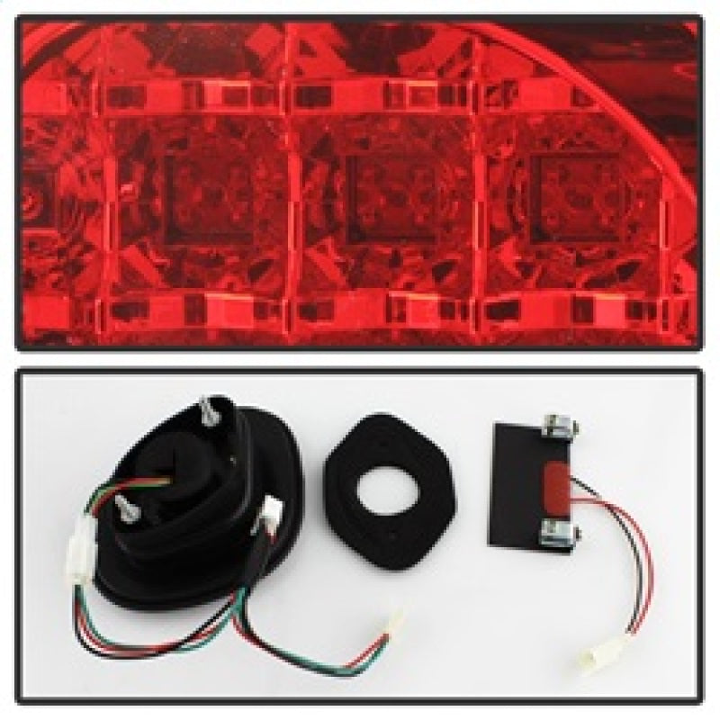Spyder Lexus GS 300/400 98-05 LED Tail Lights Red Clear ALT-YD-LGS98-LED-RC SPYDER