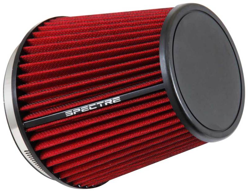 Spectre HPR Conical Air Filter 6in. Flange ID / 7.313in. Base OD / 7in. Tall - Red