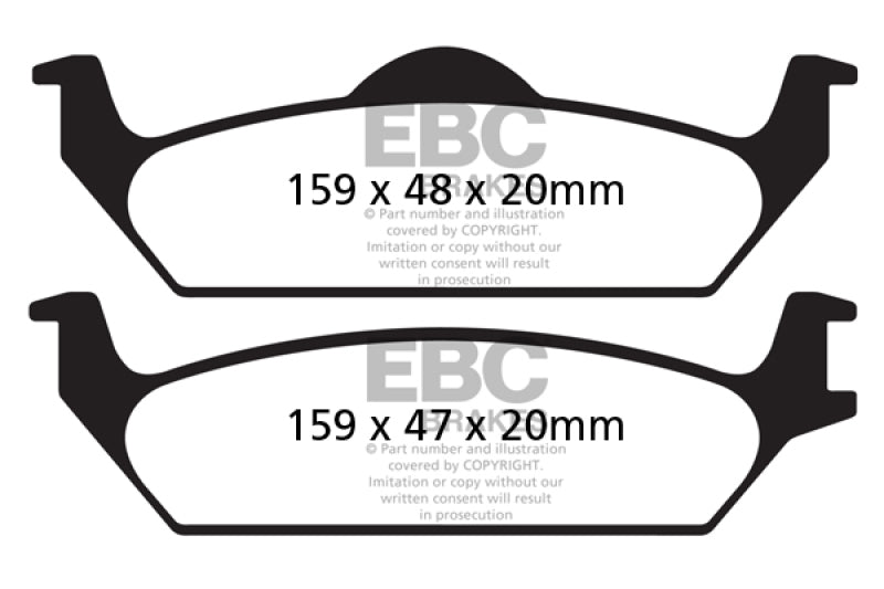 EBC YellowStuff Rear Brake Pads - DP41648R