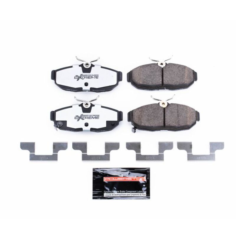 Power Stop 2012 Ford Mustang Rear Z26 Extreme Street Brake Pads w/Hardware PowerStop