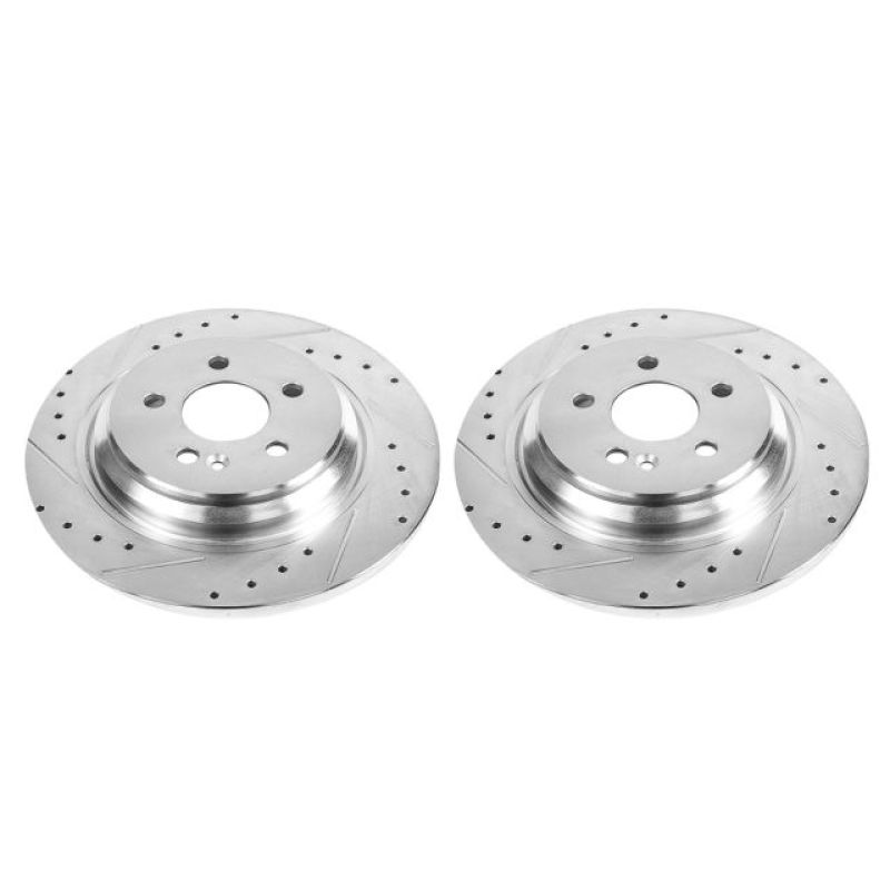 Power Stop 00-03 Mercedes-Benz ML55 AMG Rear Evolution Drilled & Slotted Rotors - Pair PowerStop