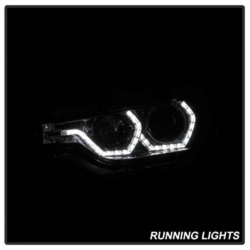 Spyder 12-14 BMW F30 3 Series 4DR Projector Headlights - LED DRL - Smoke (PRO-YD-BMWF3012-DRL-SM) SPYDER
