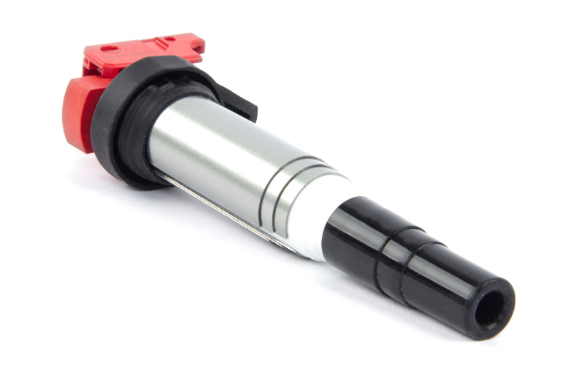 Dinan D650-0003 red N Series performance ignition coil for BMW and MINI engines with Dinan logo