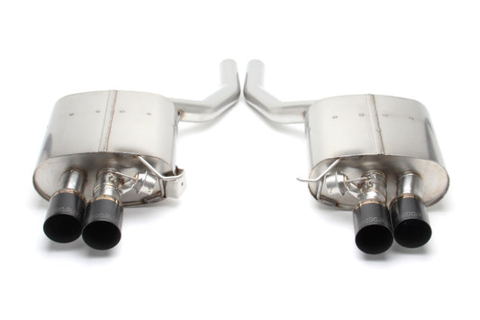 Dinan D660-0036-BLK Free Flow axle-back exhaust for 2011-2016 BMW F10 550i with quad black ceramic 3.5-inch tips