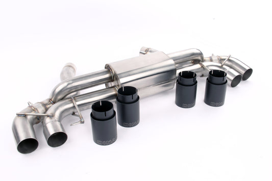 Dinan D660-0079 Free Flow axle-back exhaust for 2018-2023 BMW F90 M5 with quad polished 4-inch tips