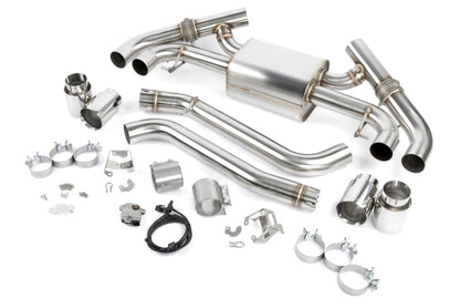 Dinan D660-0098 valved axle-back exhaust for 2022-2026 BMW G42 M240i with quad polished 4-inch tips