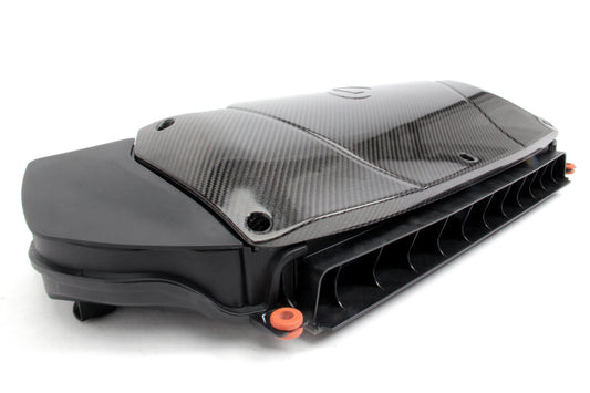 Dinan D760-0047 carbon fiber cold air intake lid and dual filters for 2015-2019 BMW F85 X5M and F86 X6M
