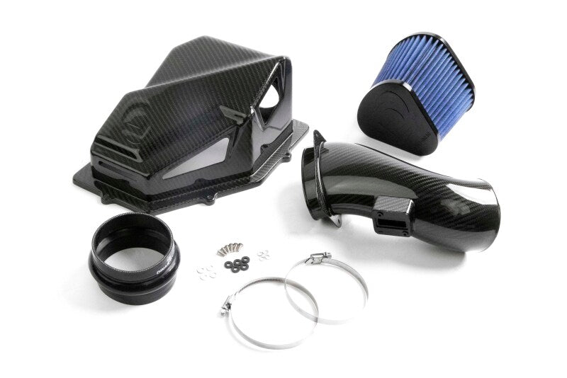 Dinan D760-0075 carbon fiber cold air intake for BMW X3 and X4 M40i with semi-open airbox