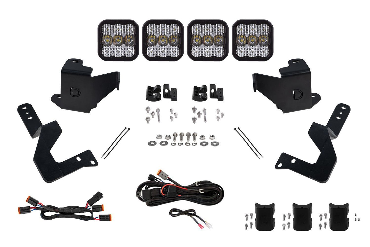 Diode Dynamics DD7407 SS5 Sport white grille CrossLink lightbar kit for Toyota Tundra