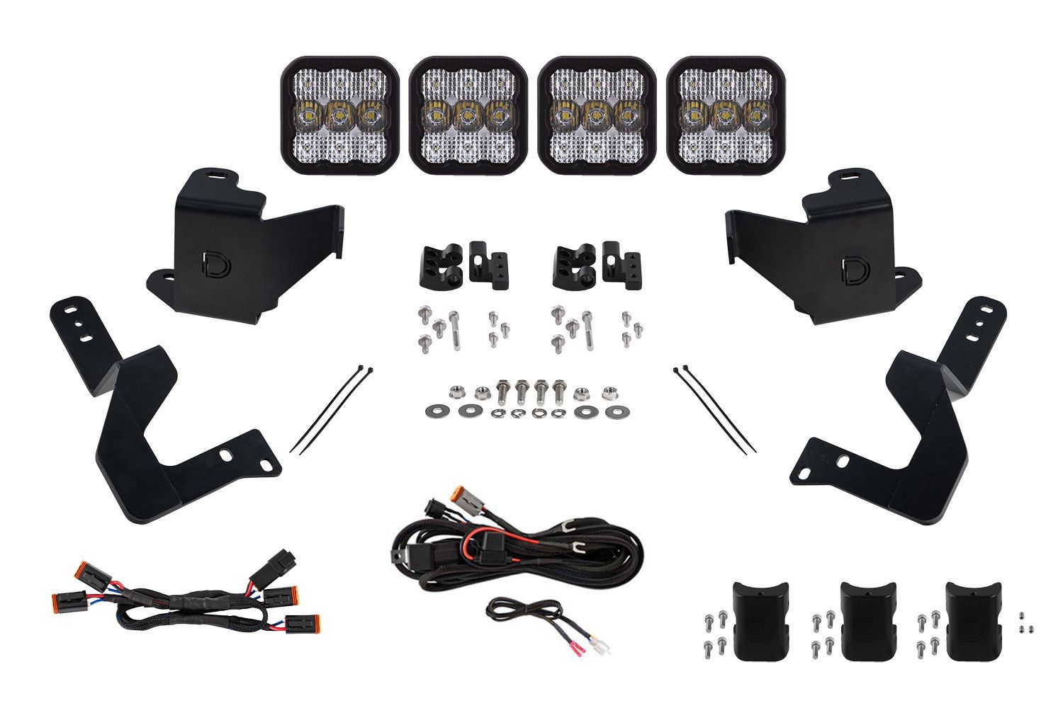 Diode Dynamics DD7407 SS5 Sport white grille CrossLink lightbar kit for Toyota Tundra
