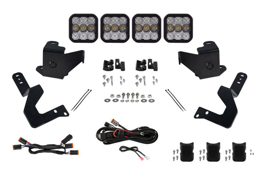 Diode Dynamics DD7407 SS5 Sport white grille CrossLink lightbar kit for Toyota Tundra
