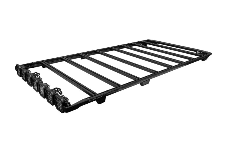 Diode Dynamics DD8521 Kuat DEK roof rack with 7-pod SS5 Pro white driving lightbar for Toyota 4Runner