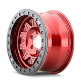 Dirty Life 9302 Roadkill Race 17x9/5x127 BP/-14mm Offset/71.5mm Hub Crimson Candy Red Wheel Beadlock