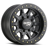 Dirty Life 9304 DT-2 17x9 / 5x127 BP / -38mm Offset / 78.1mm Hub Matte Black Wheel - Beadlock