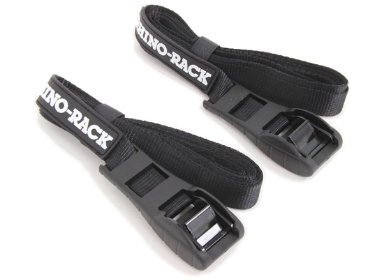 Rhino-Rack Rapid Tie Down Straps w/Buckle Protector 11.5ft - 165Ibs (Qty 2) - RTD35P