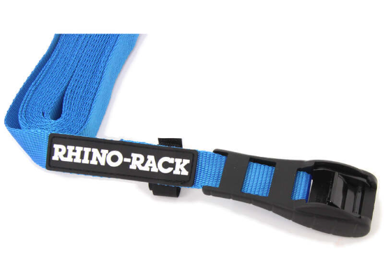 Rhino-Rack Rapid Tie Down Straps w/Buckle Protector - 5.5m/18ft - Pair - RTD55P