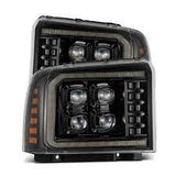 AlphaRex 880318 05-07 Ford Super Duty/Excursion NOVA-Series LED Projector Headlights Alpha-Blk w/Activ Ligh