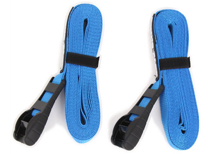 Rhino-Rack Rapid Tie Down Straps w/Buckle Protector - 5.5m/18ft - Pair - RTD55P