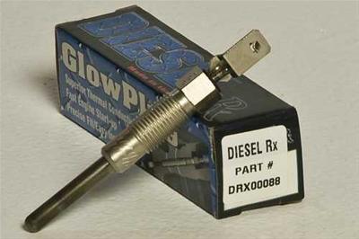 DieselRx DRX00088 Glow Plug – Dual Coil, 12V | Fits 1983–1986 Ford 6.9L IDI Diesel