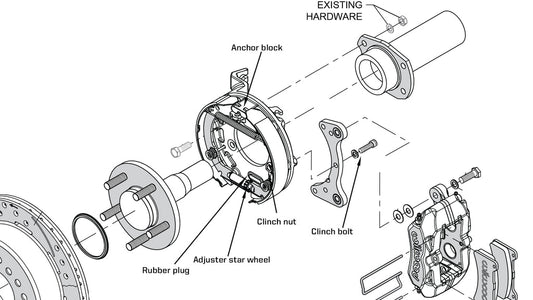 Wilwood Parking Brake Adjuster Cover Wilwood