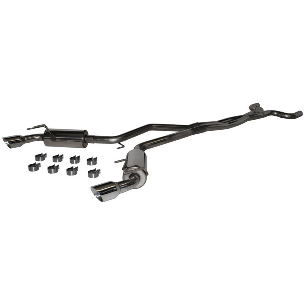 MBRP 2.5" Dual Cat Back, Round Tips, T409, Chevy Camaro, V6 3.6L 2010 - 2015