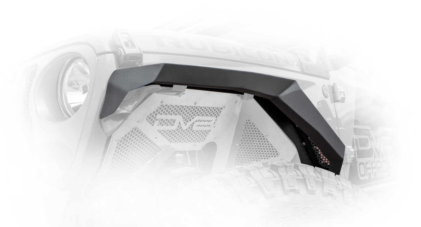 DV8 Offroad 18-25 Jeep Wrangler JL Armor Fender Flares