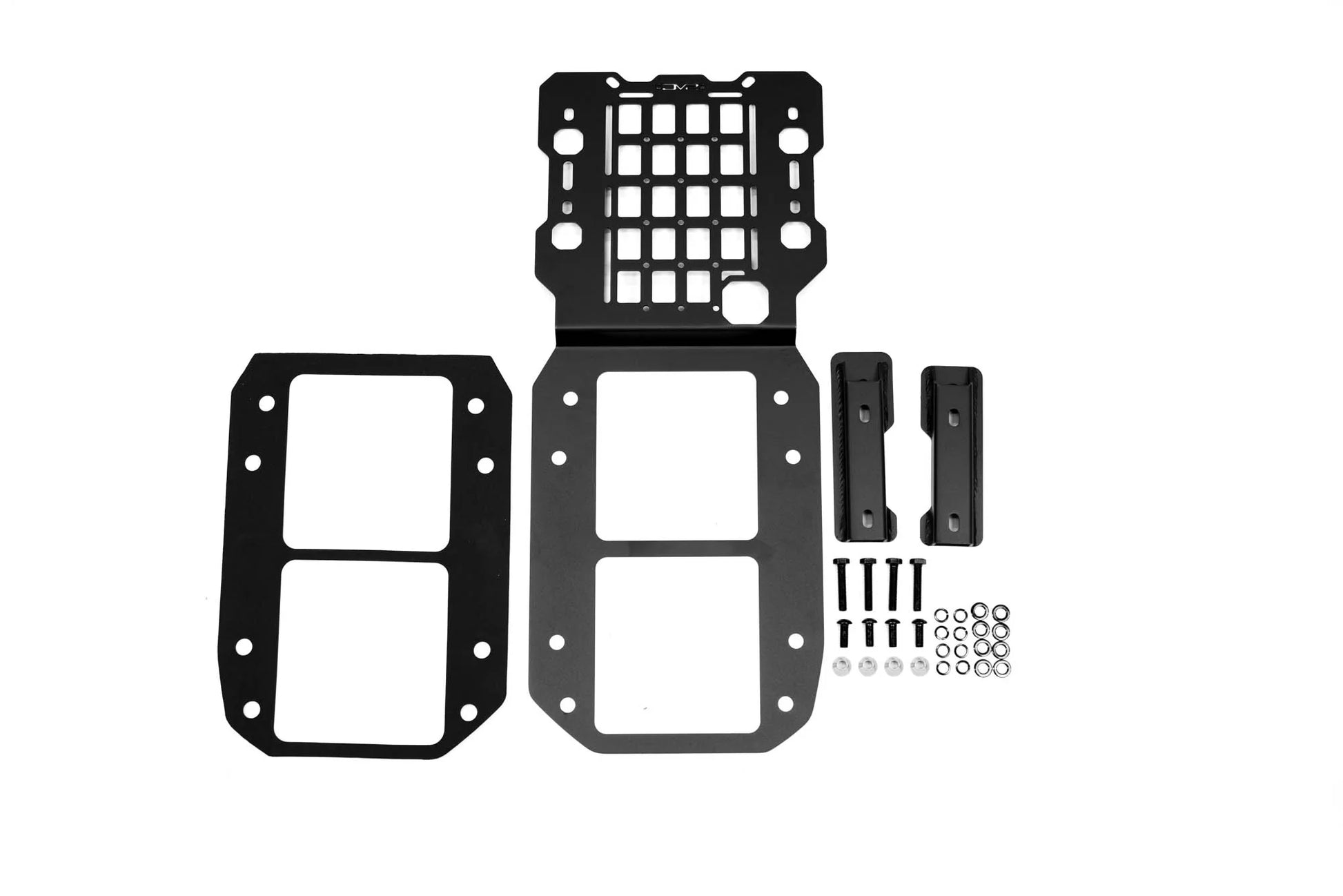 DV8 Offroad spare tire carrier reinforcement for 2018-2025 Jeep Wrangler JL with MOLLE panel