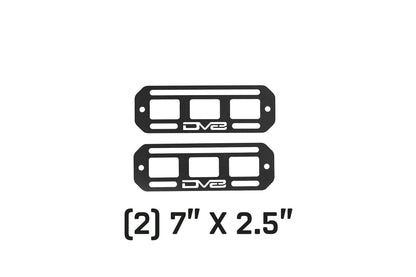 DV8 Offroad UNMP-01 universal MOLLE panels 7x2.5 inch pair steel mounting panels