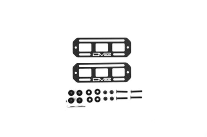DV8 Offroad UNMP-01 universal MOLLE panels 7x2.5 inch pair steel mounting panels