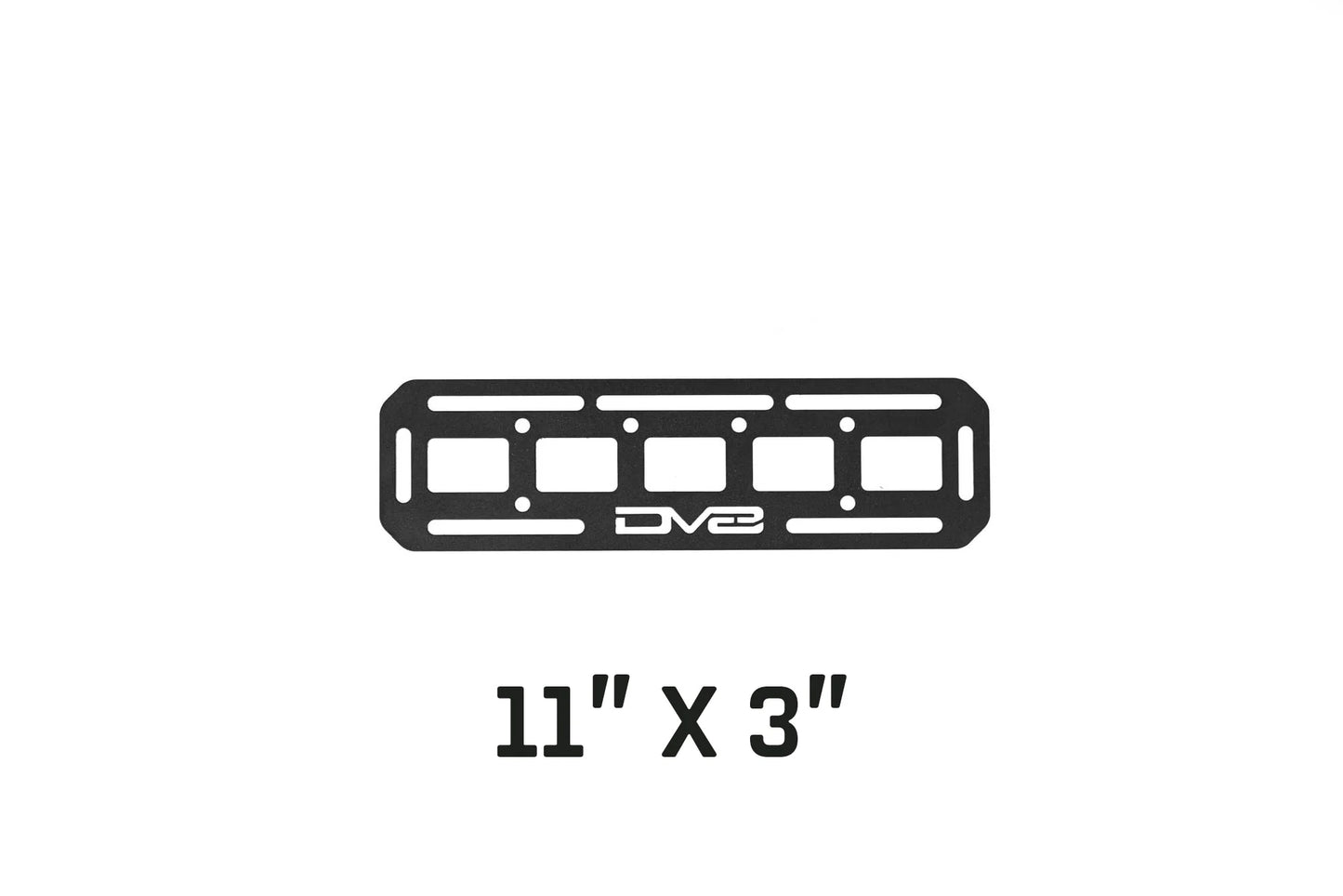 DV8 Offroad UNMP-02 universal MOLLE panel 11x3 inch steel mounting panel