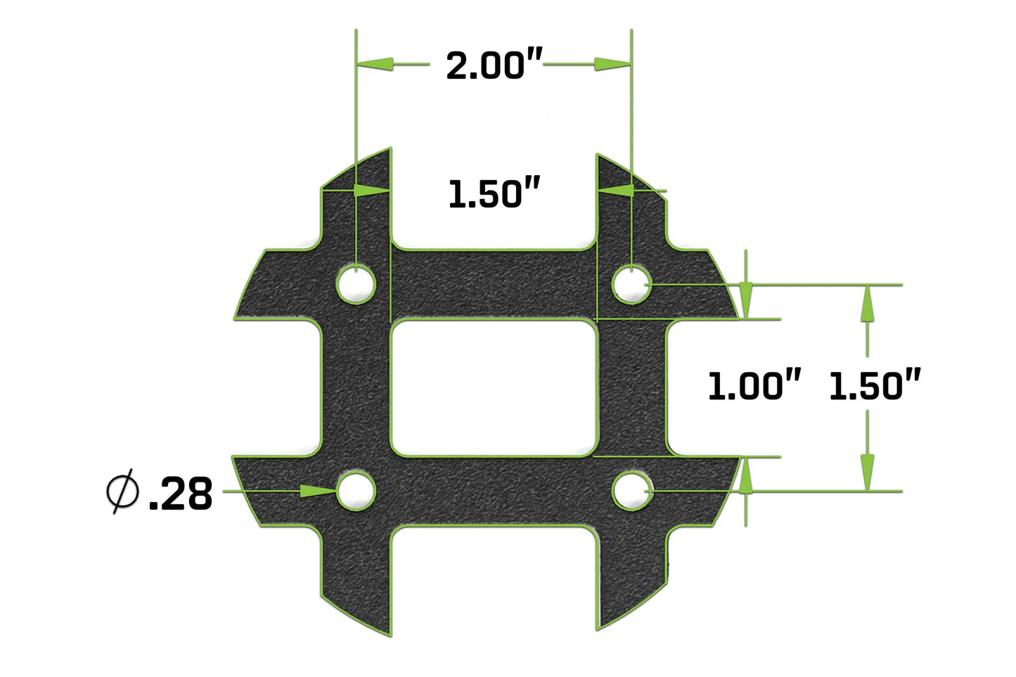 DV8 Offroad UNMP-06 universal MOLLE panel 23x15 inch steel mounting panel