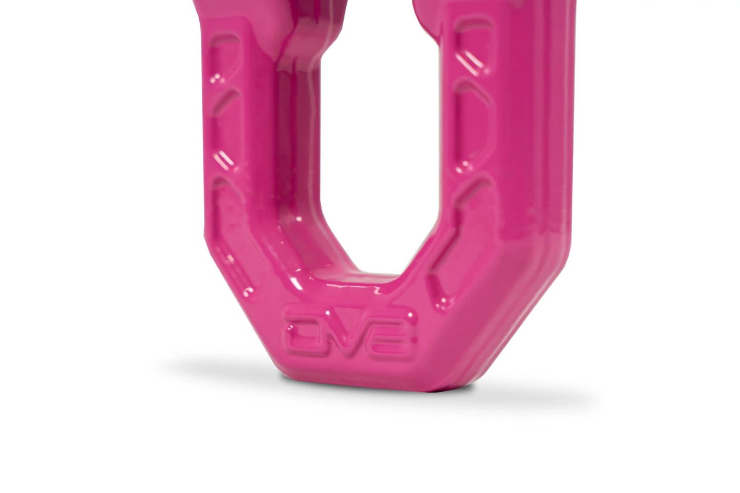 DV8 Offroad UNSK-01PK Elite Series pink 3/4 inch D-ring shackles pair with isolators