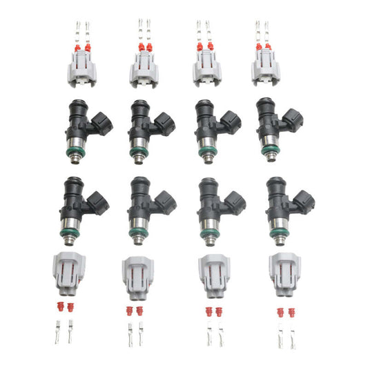 DeatschWerks 2400cc set of 8 fuel injectors for FiTech Go EFI and Holley Sniper TBI units
